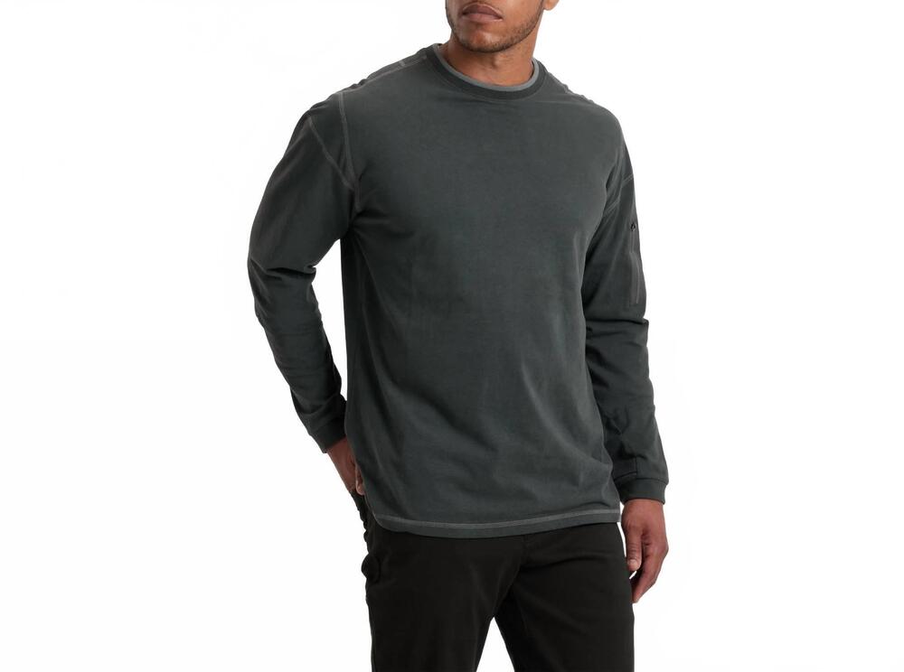 NEW KUHL kommando crew long sleeve tee in carbon